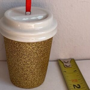 Starbucks Christmas Ornament - Starbucks Glittery Gold Ornament - 2018 holiday